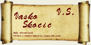 Vasko Skočić vizit kartica